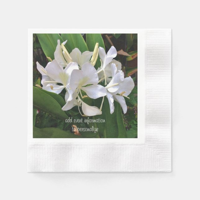 White Lily Napkins Pappersservett (Framsidan)