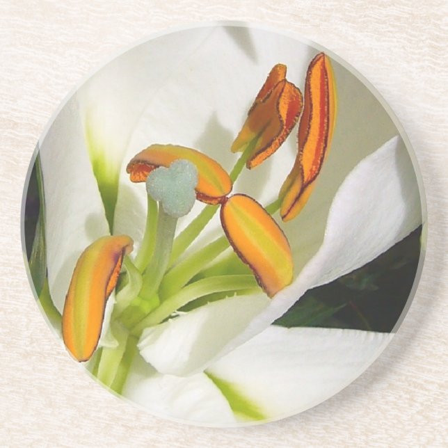 White Lily Underlägg Sandsten (Framsidan)