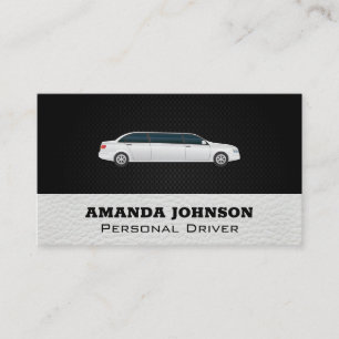 White Limousine Körtjänster Visitkort