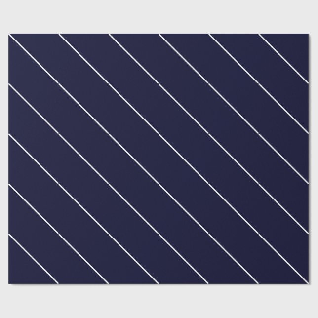 White Lines Black Rock Deep Blue Classical Unique Presentpapper (Platt)