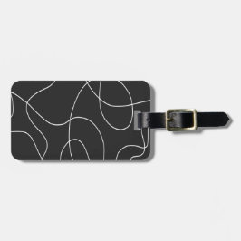White Linjer på Black Bagagebricka