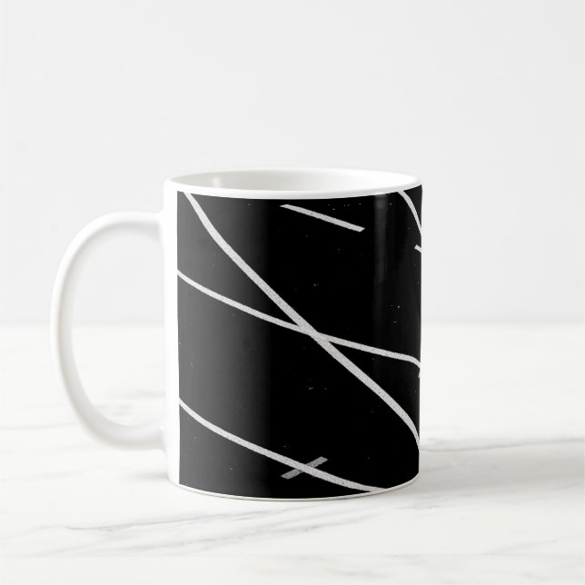 WHITE LINJER PÅ TRACK FÄLT KAFFEMUGG (Vänster)