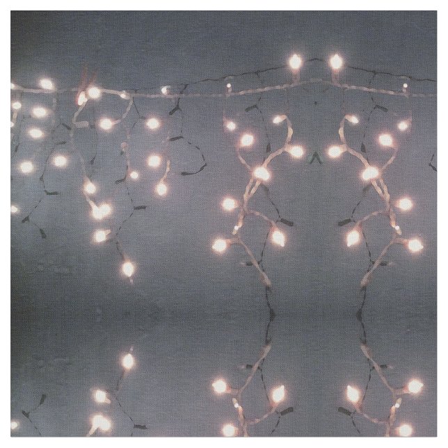 White Ljus Tyg (Närbild)