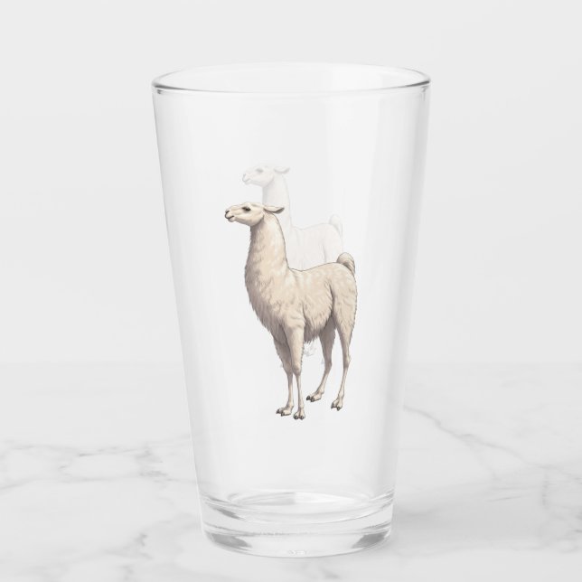 White Llama Glaskopp (Framsida)