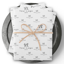 White Logotyp mönster Business Brand Simple Compan