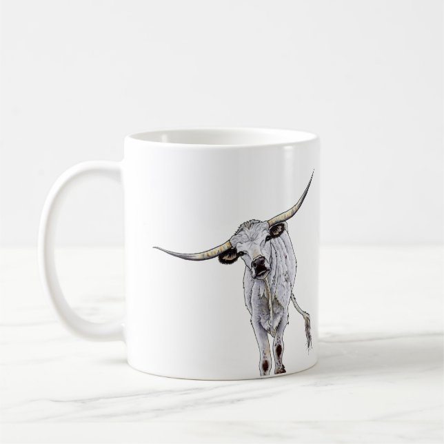 White Longhorn Mugg (Vänster)