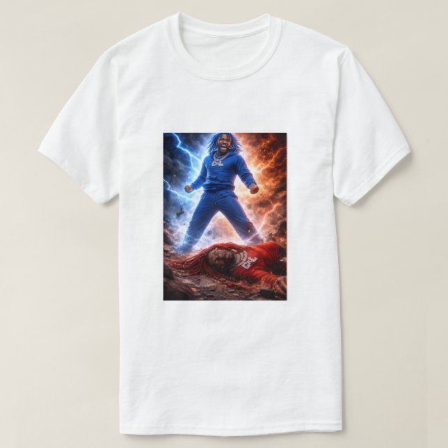 White Loot Vs Moody T-Shirt For Men  (Design framsida)