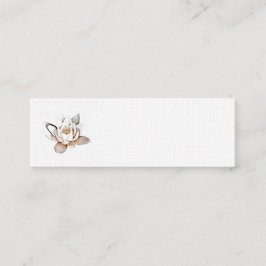 WHITE LOTUS-AFFÄRSKORT MINI VISITKORT