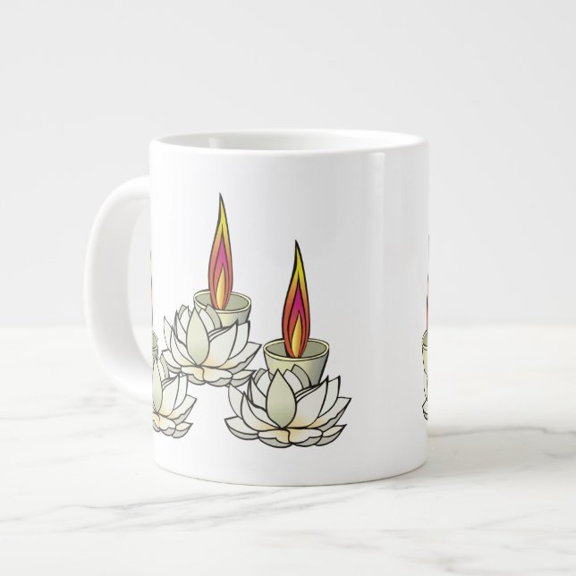 White Lotus & Deepas Jumbo Mugg (Framsida vänster)
