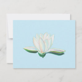 White Lotus Flower Luminous OSA Kort