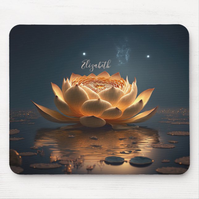 White Lotus Flower Mörk, Zen Musmatta (Framsidan)