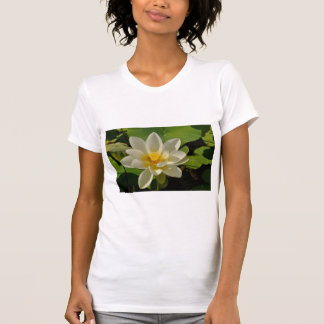 White Lotus flowers in a pond T Shirt