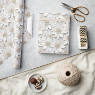 White Lotus Flowers Presentpapper