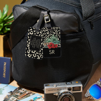 White Lotus Inspired Tropical Sleeping Jungle Cat Bagagebricka