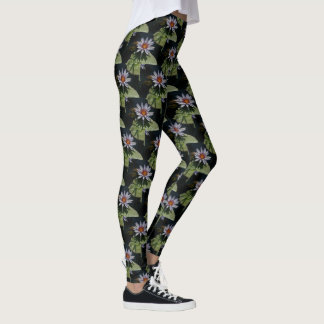 White Lotus Waterlily Leggings