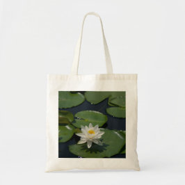 White Lotus Waterlily tobag Tygkasse
