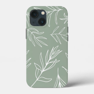 White Löv on Sage Grönt Fodral-Mate iphone case