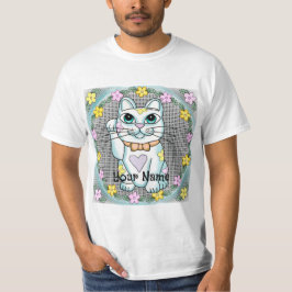 White Lucky Cat T Shirt