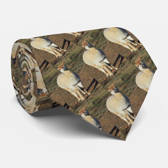 White Lycklig Big Wooly Alpaca, Neck Tie Slips (Rullad)