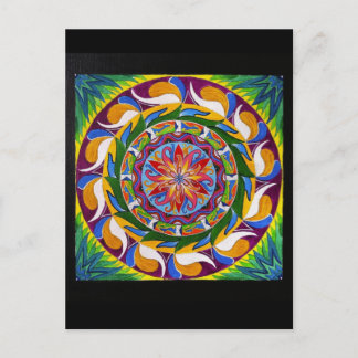 White Magic Mandala (vykort) Vykort
