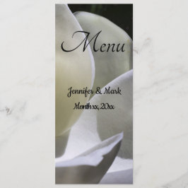 White Magnolia Bröllop Dining Meny