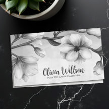 White Magnolia Flowers Illustration