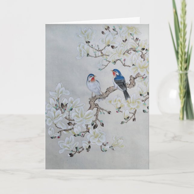 White Magnolia Kort (Framsida)