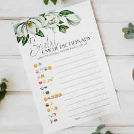 White Magnolia Möhippa Game Emoji Pictionary