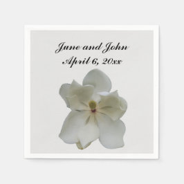 White Magnolia Pappra Napkins Pappersservett
