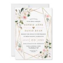 White Magnolia Rosa Flowers All in One Bröllop