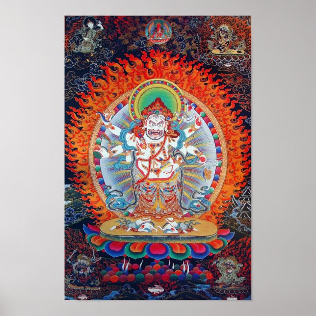 White Mahakala Poster (Framsidan)
