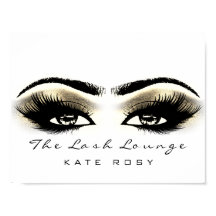 White Makeup Beauty Studio Lash Salon Guld