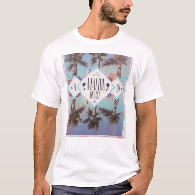 White Malibu T-Shirt (Framsida)
