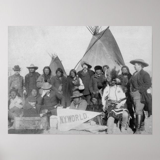 White Manar (inklusive Buffalo Bill) och Lakota Poster (Framsidan)