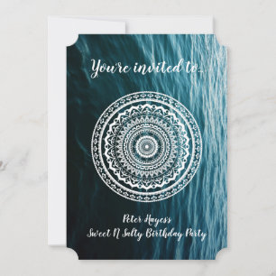 White Mandala Låt havet frige dig Inbjudningar