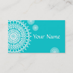 White Mandala Visitkort