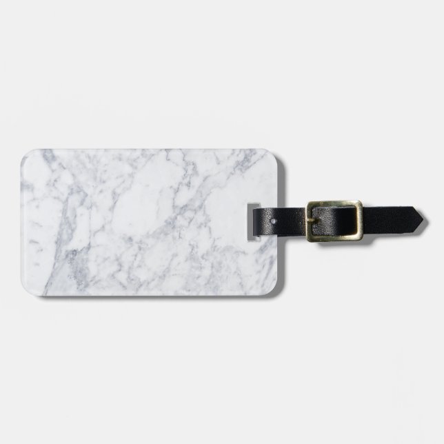White Marble Bagagebricka (Horisontell Framsida)