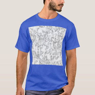 White Marble Black Veins T Shirt