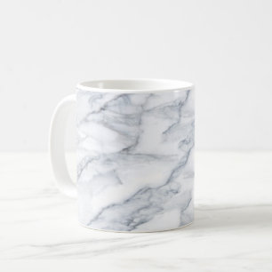 White Marble Carrara Calacatta Struktur Kaffemugg