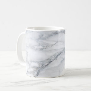 White Marble Carrara Calacatta Struktur Kaffemugg