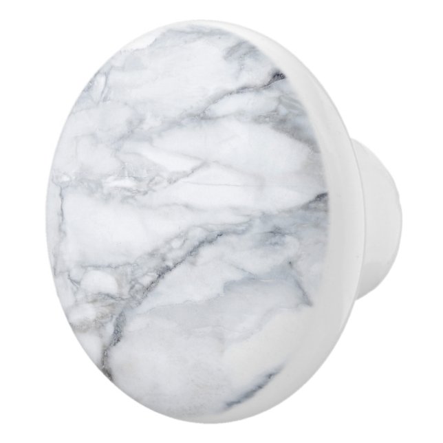 White Marble Carrara Calacatta Struktur  Knopp (Höger)