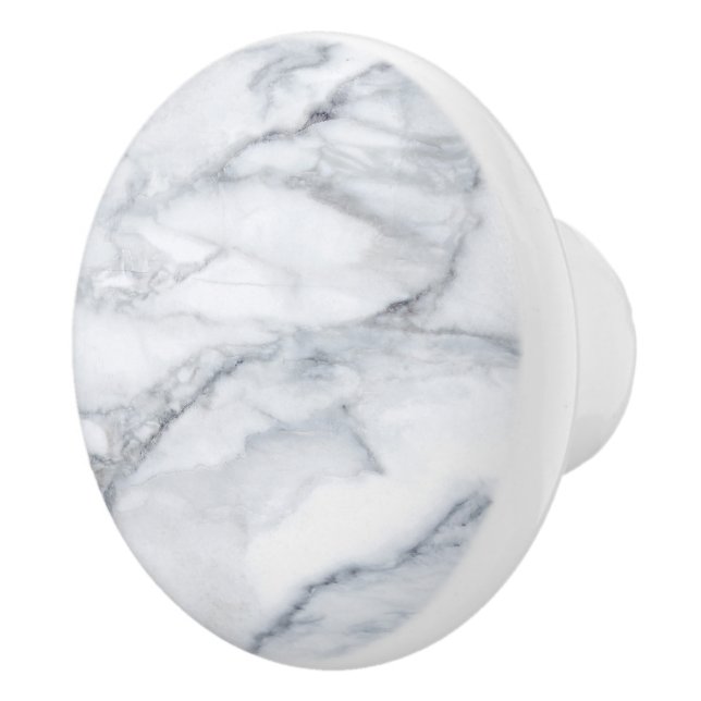 White Marble Carrara Calacatta Struktur Knopp (Höger)