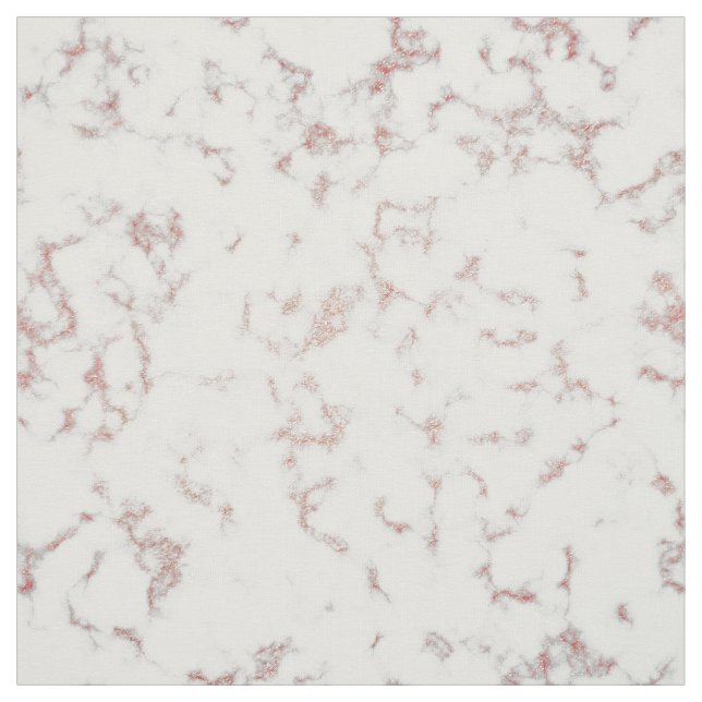 White Marble Carrara Ro Guld Glitter Struktur Tyg (Provkarta)