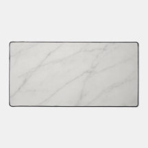White Marble Desk Mat