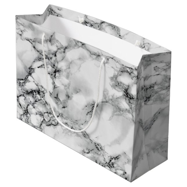 White Marble Gift Bag (Baksidan Vinklad)