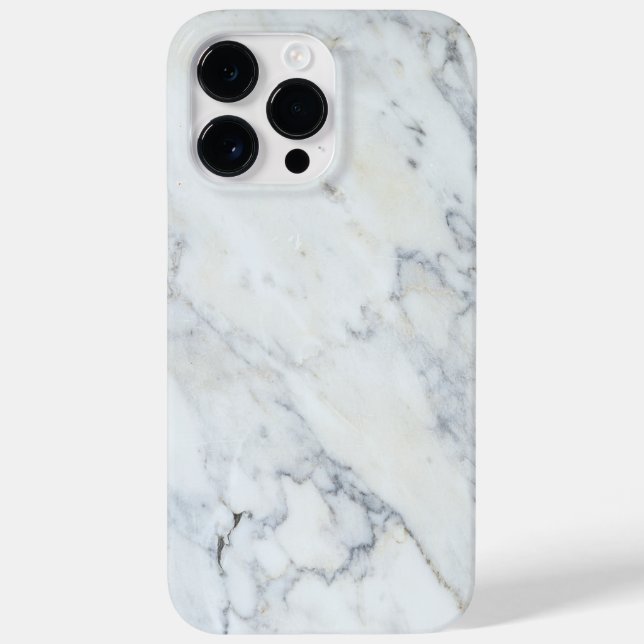 White Marble iPhone 16 Pro Fodral (Baksida)