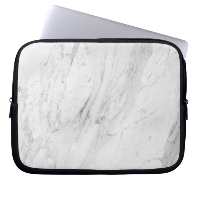 White Marble Laptop Fodral (Framsidan)
