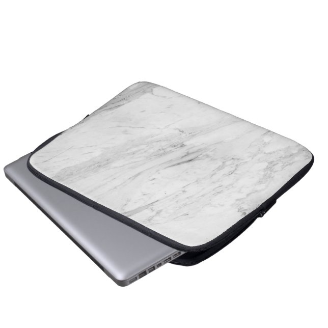 White Marble Laptop Fodral (Framre botten)