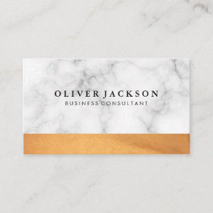White Marble Lux Trim Visitkort