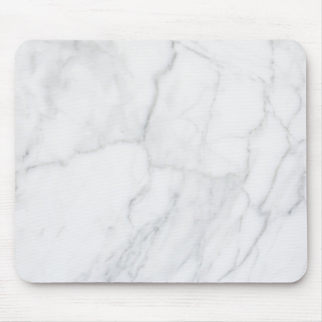 White Marble Mönster Boho Chic Musmatta (Framsidan)